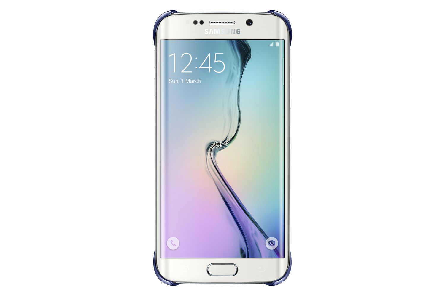 Samsung Coque transparente pour Galaxy S6 edge, argent
