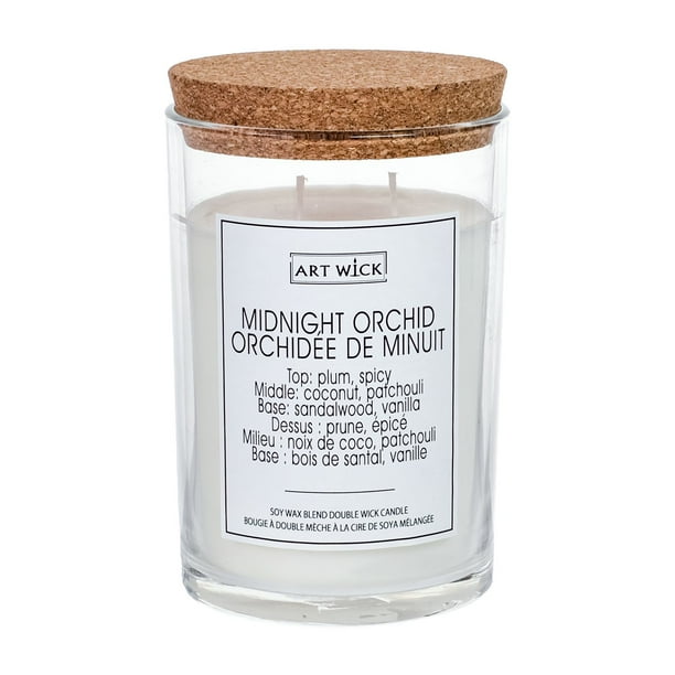 Art Wick 18oz MIDNIGHT ORCHID Soy Wax Blended Scented Candle Walmart.ca