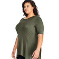 thumbnail image 2 of George Plus Women's Sharkbite Hem Tee, 2 of 6