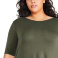thumbnail image 4 of George Plus Women's Sharkbite Hem Tee, 4 of 6