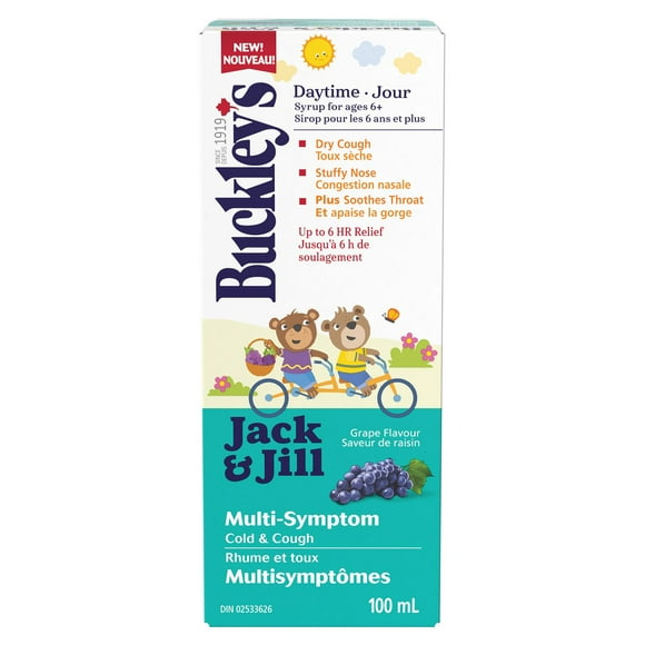 Buckley's Jack & Jill Multi-Symptom Cold & Cough Syrup, 100mL, Buckley's Jack & Jill Multi-Symptom