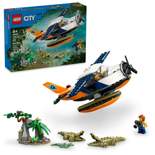 LEGO City Jungle Explorer Water Plane Toy, Seaplane for Boys and Girls ...
