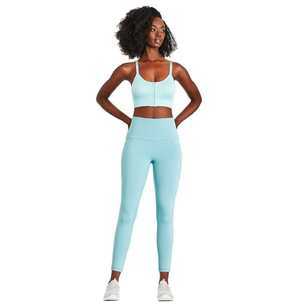 Women 4XL Sports Bras Tights Crop Top Yoga Vest Front Zipper Plus