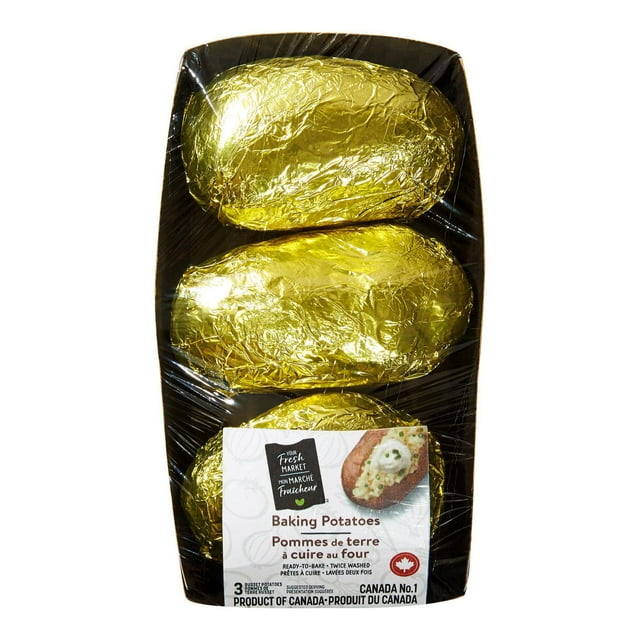 Potatoes, Foil-Wrapped, Your Fresh Market, 1 Package of 3