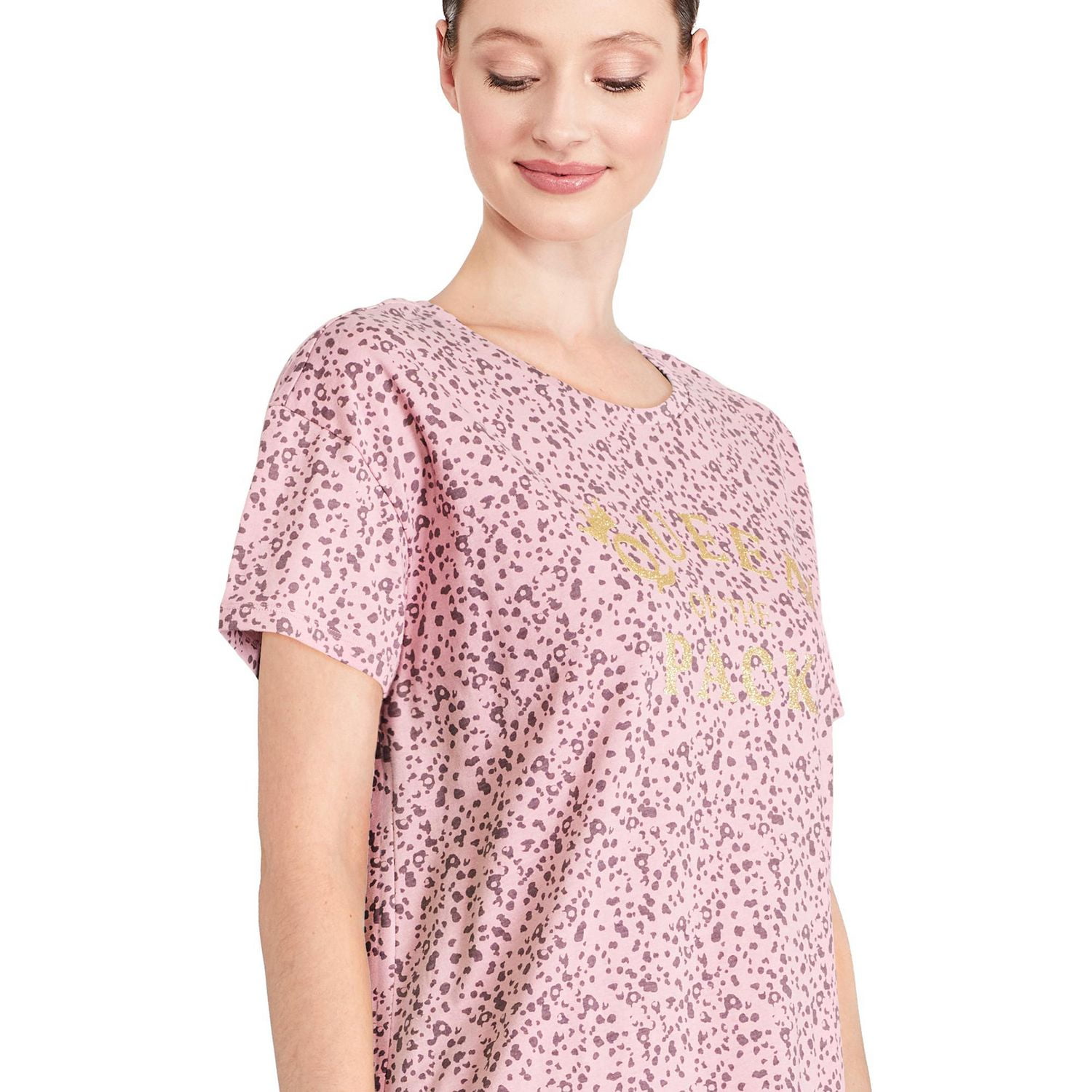 Chemise de nuit à encolure ras du cou George pour femmes