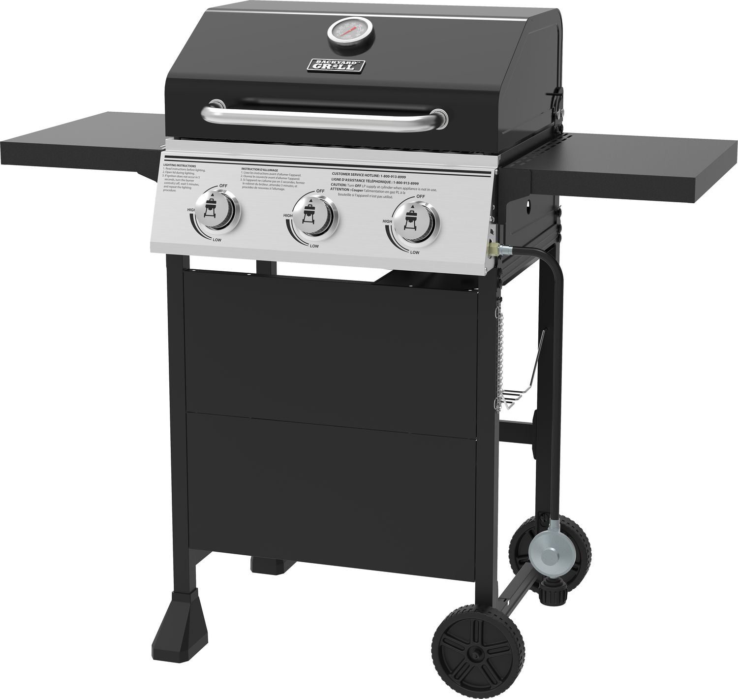 Gas grill 3 + 1, FZG-3010