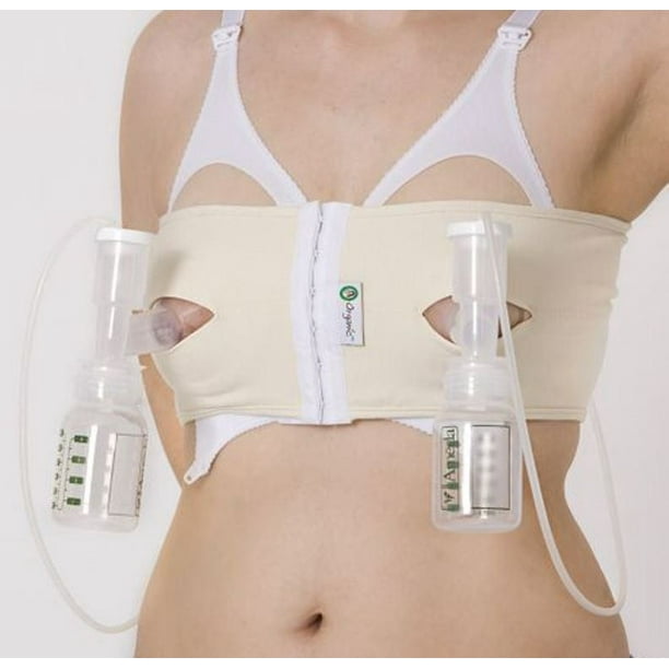 Momcozy Hands Free Pumping Bra, Adjustable Breast-Pumps Holding Pumping and  Nursing Bra 