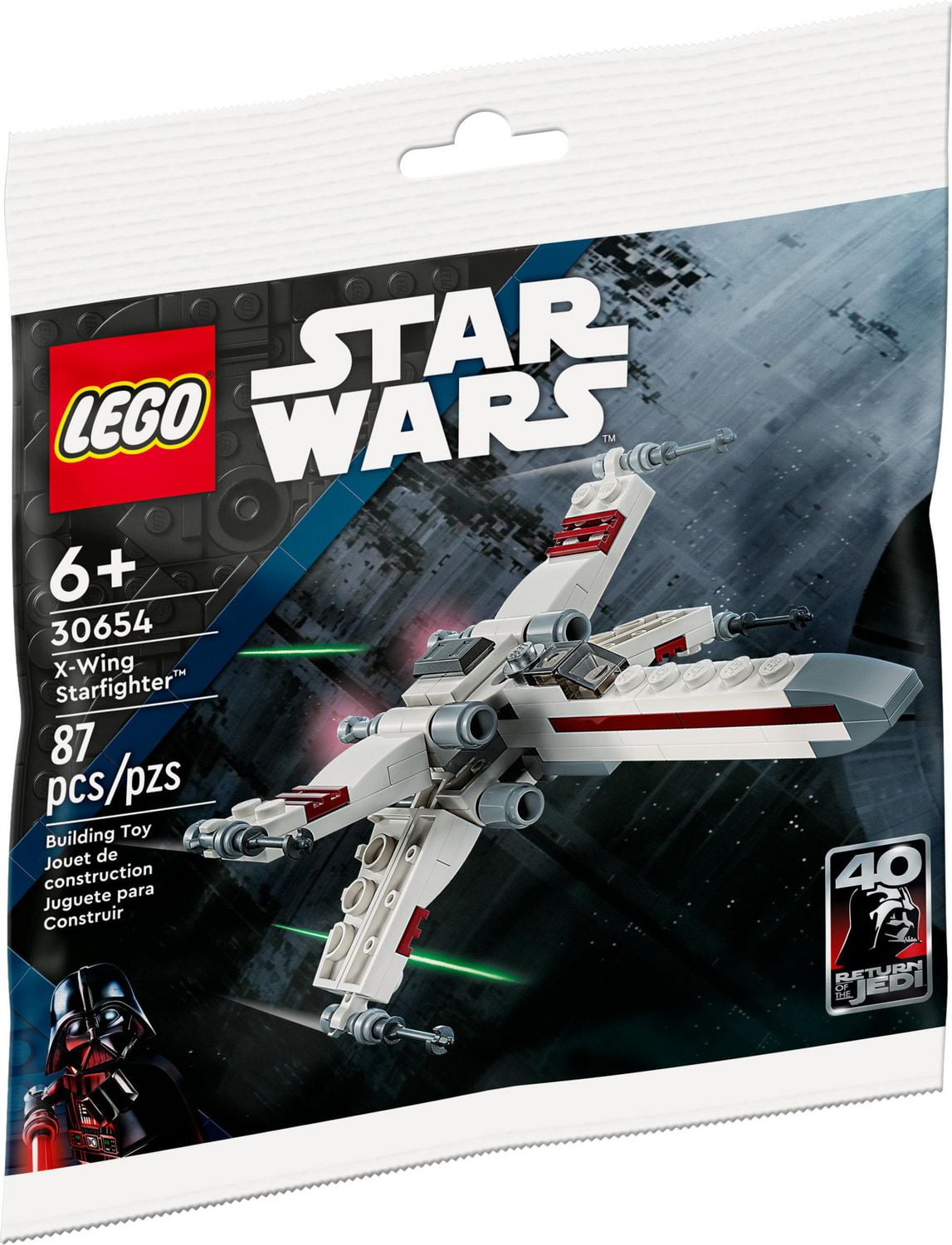 LEGO Star Wars X Wing Starfighter 30654 Building Toy Set 87 Pieces Walmart