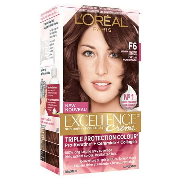 Coloration pour cheveux Excellence Crème F6 de L'Oréal Paris Triple protection