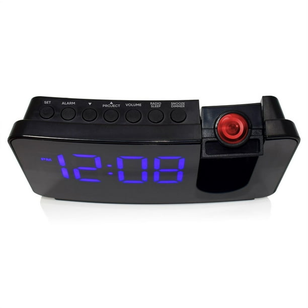 Horloge de Plafond Numérique Premium - Radio Réveil avec Projection -  Wekker