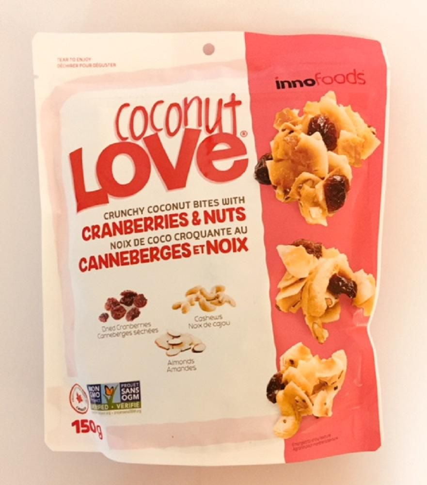 Coconut Love Crunchy Coconut Bites With Cranberries and Nuts Walmart