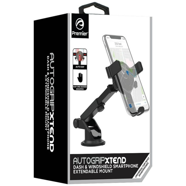 Auto Grip XT Extendable Windshield & Dash Smartphone Mount, Auto Grip Extendable Windshield/Dash