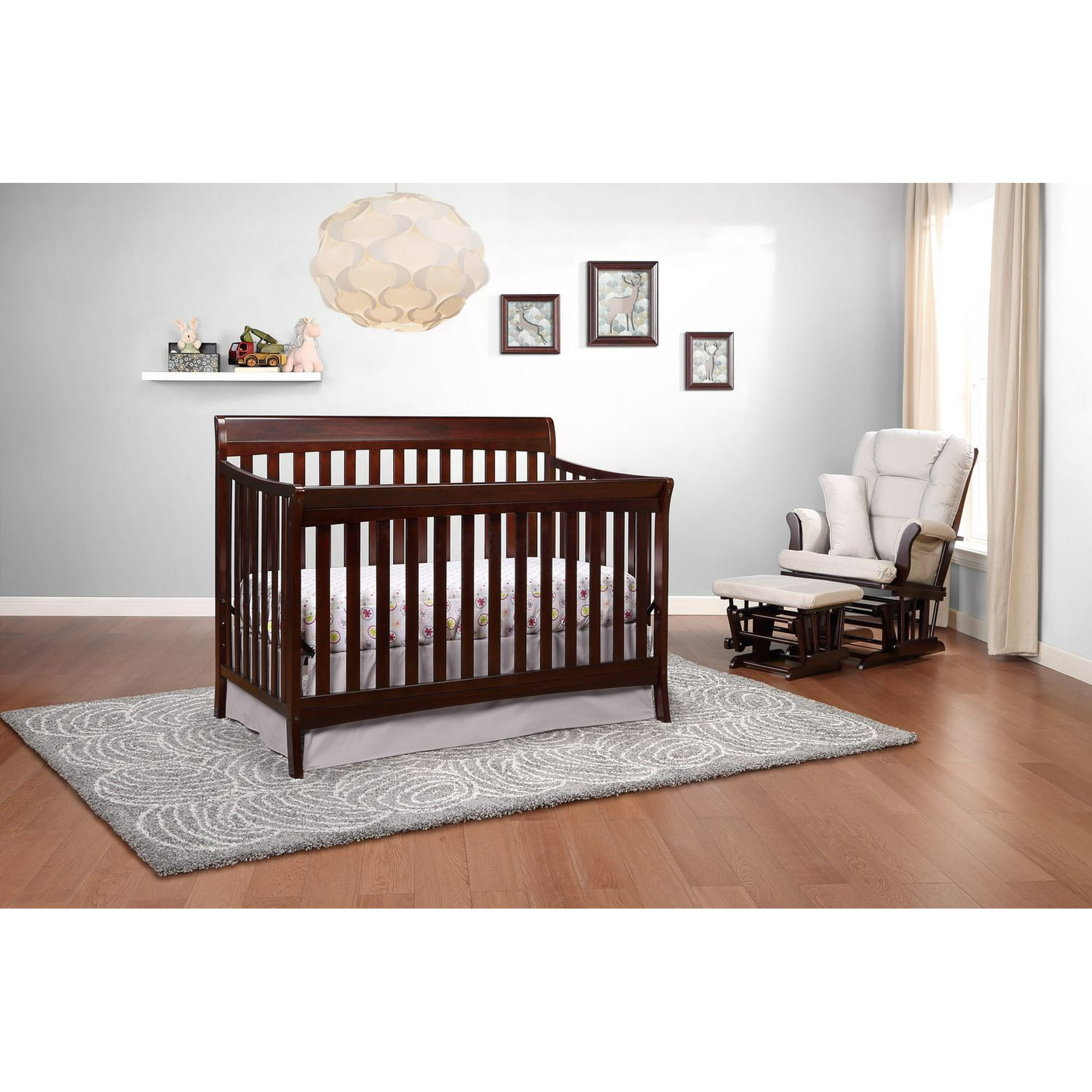 Storkcraft Avalon 4-in-1 Convertible Crib Espresso