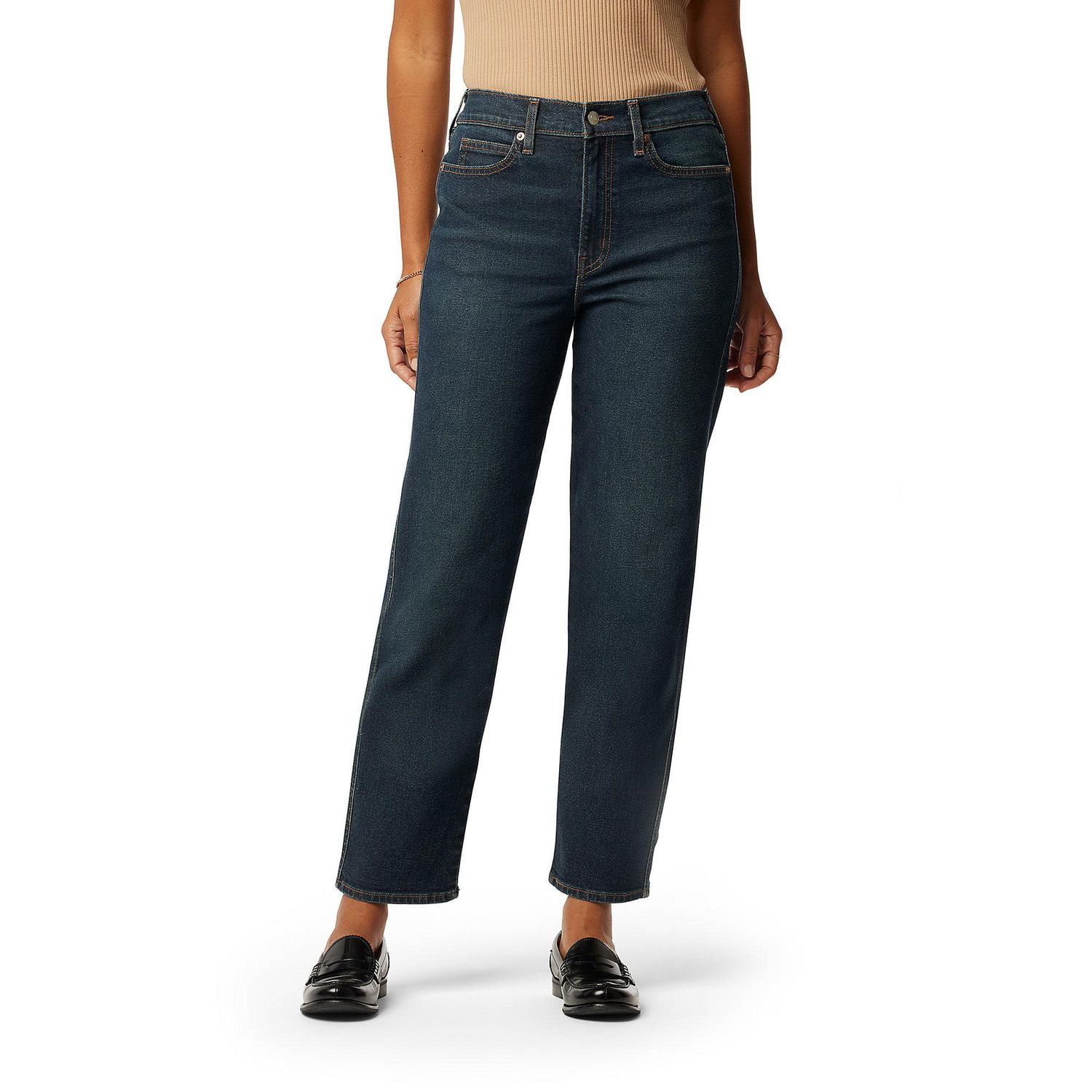 Levi Strauss Signature Women s Heritage High Rise Straight Jeans Available sizes 2 18 Walmart