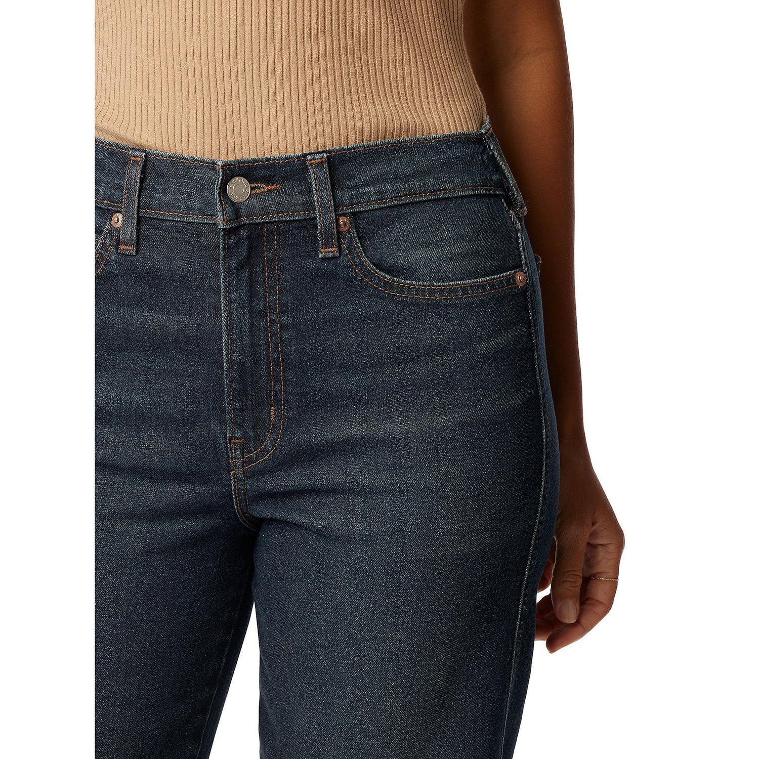 Levi Strauss Signature Women s Heritage High Rise Straight Jeans Available sizes 2 18 Walmart