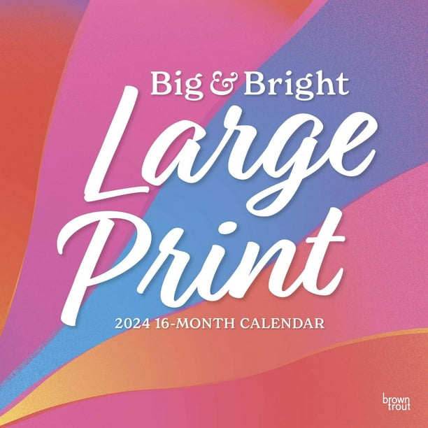 2024 Giant Print Calendar
