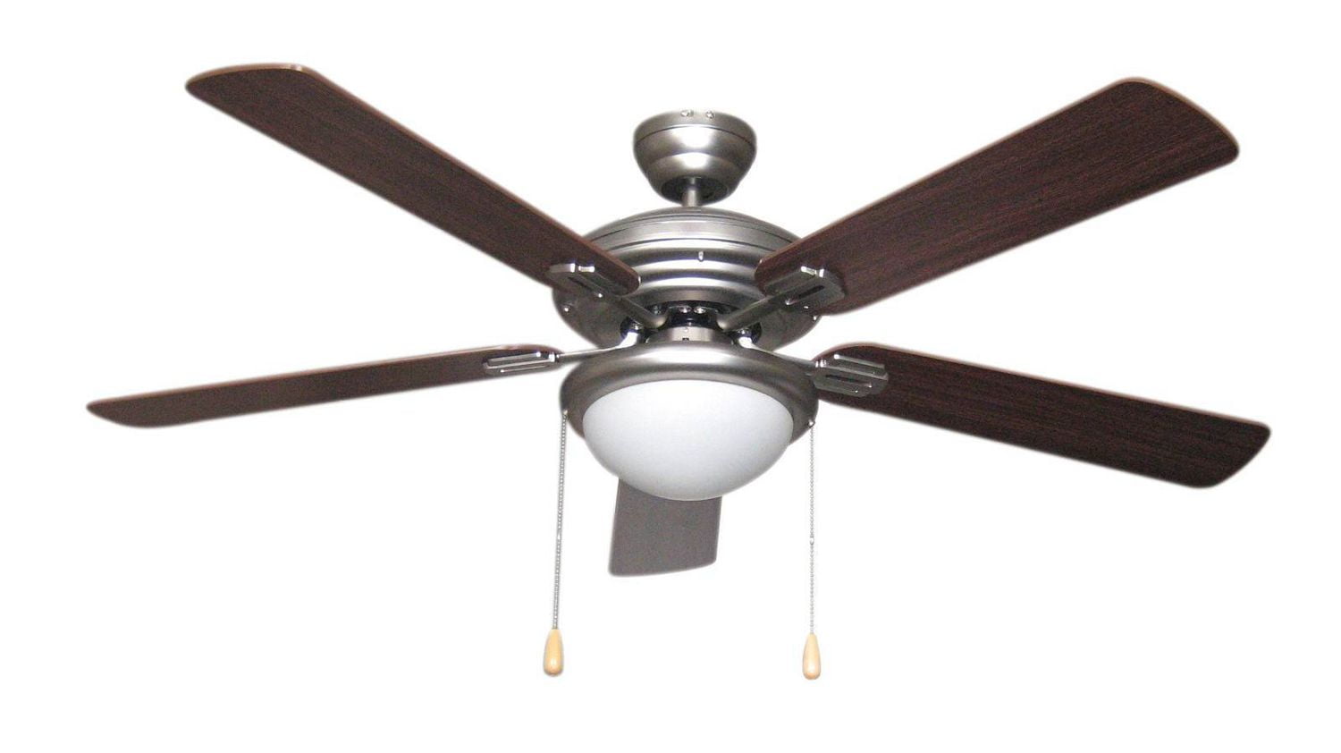 Home Trends 52" Single Light Brushed Pewter Dual Mount Ceiling Fan