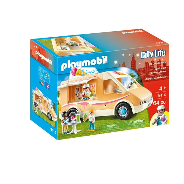 PLAYMOBIL Camion de crème glacée 9114 jeu complet