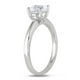 Miabella 1.25 Carat T.G.W. Created White Sapphire 10 K White Gold Solitaire Engagement Ring - image 2 of 3