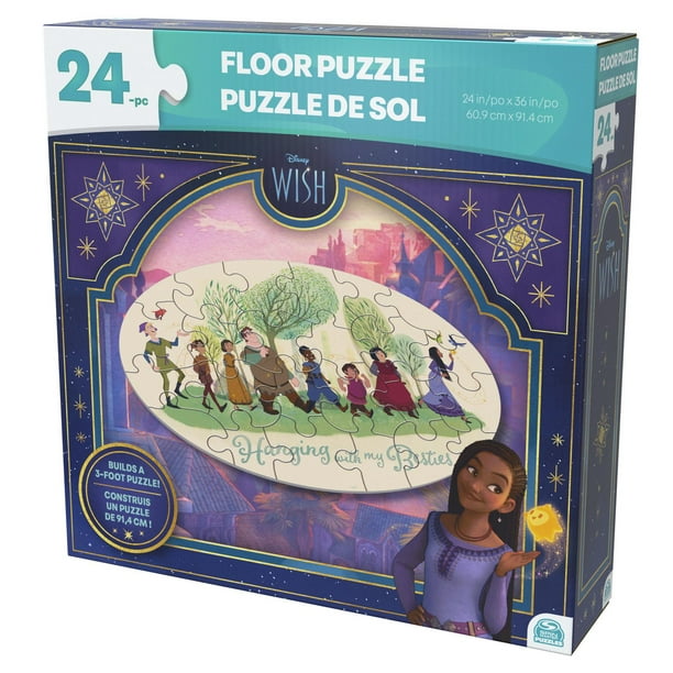 Disney Wish, Puzzle de sol de 24 pièces inspiré du film, Cadeaux Disney, Cadeaux pour enfants, Puzzle Disney, Jouets pour enfants