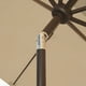 Parasol rectangulaire de style marché de 2,4 x 3 m (8 x 10 pi) avec toile acrylique Sunbrella de couleur beige Caspian d'Island Umbrella – image 6 sur 8