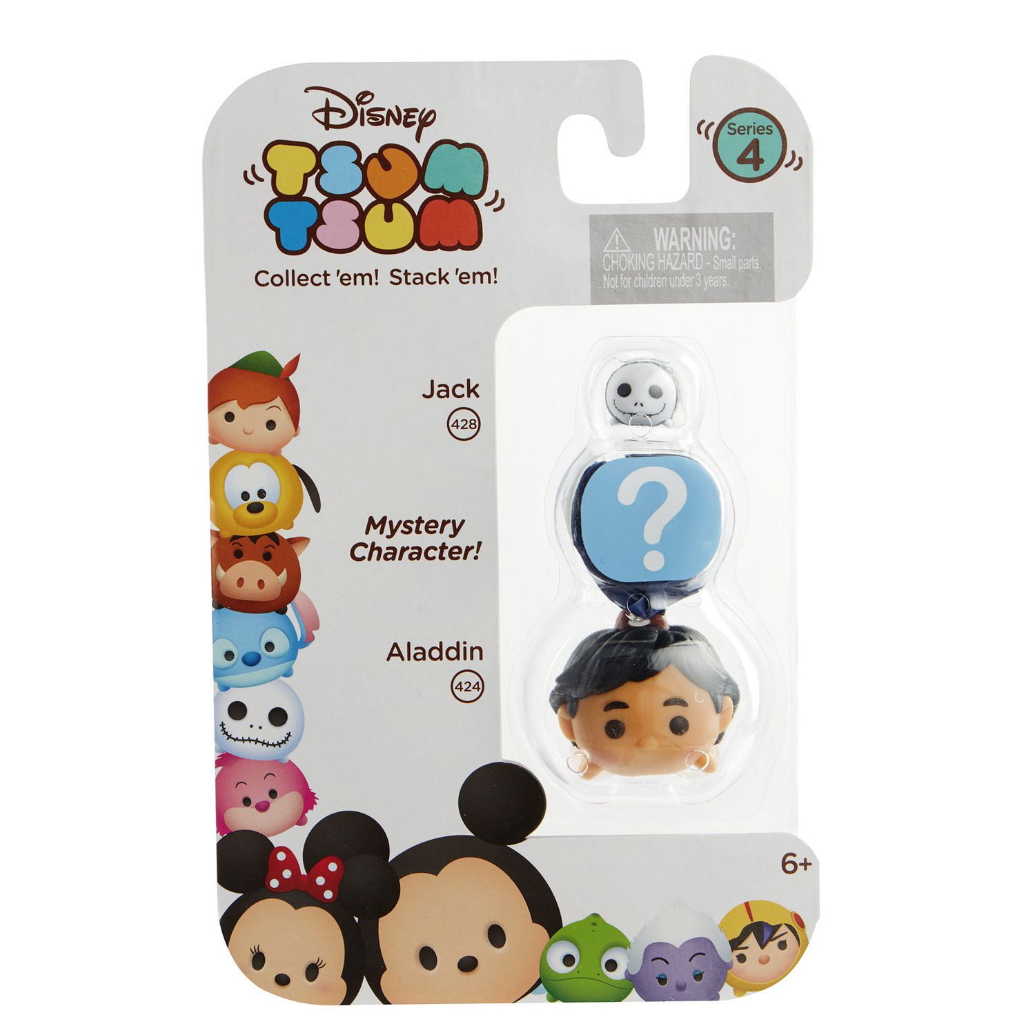 Disney Tsum Tsum Aladdin/Mystery Figure/Jack 3 Pack Figures | Walmart ...