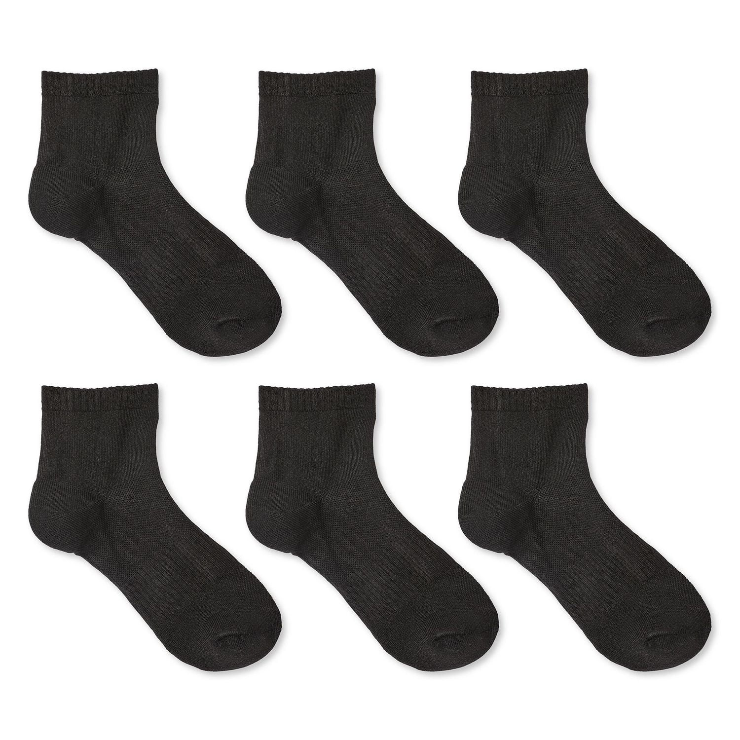 Athletic Works Women's Ankle Socks 6-Pack, Sizes 4-10