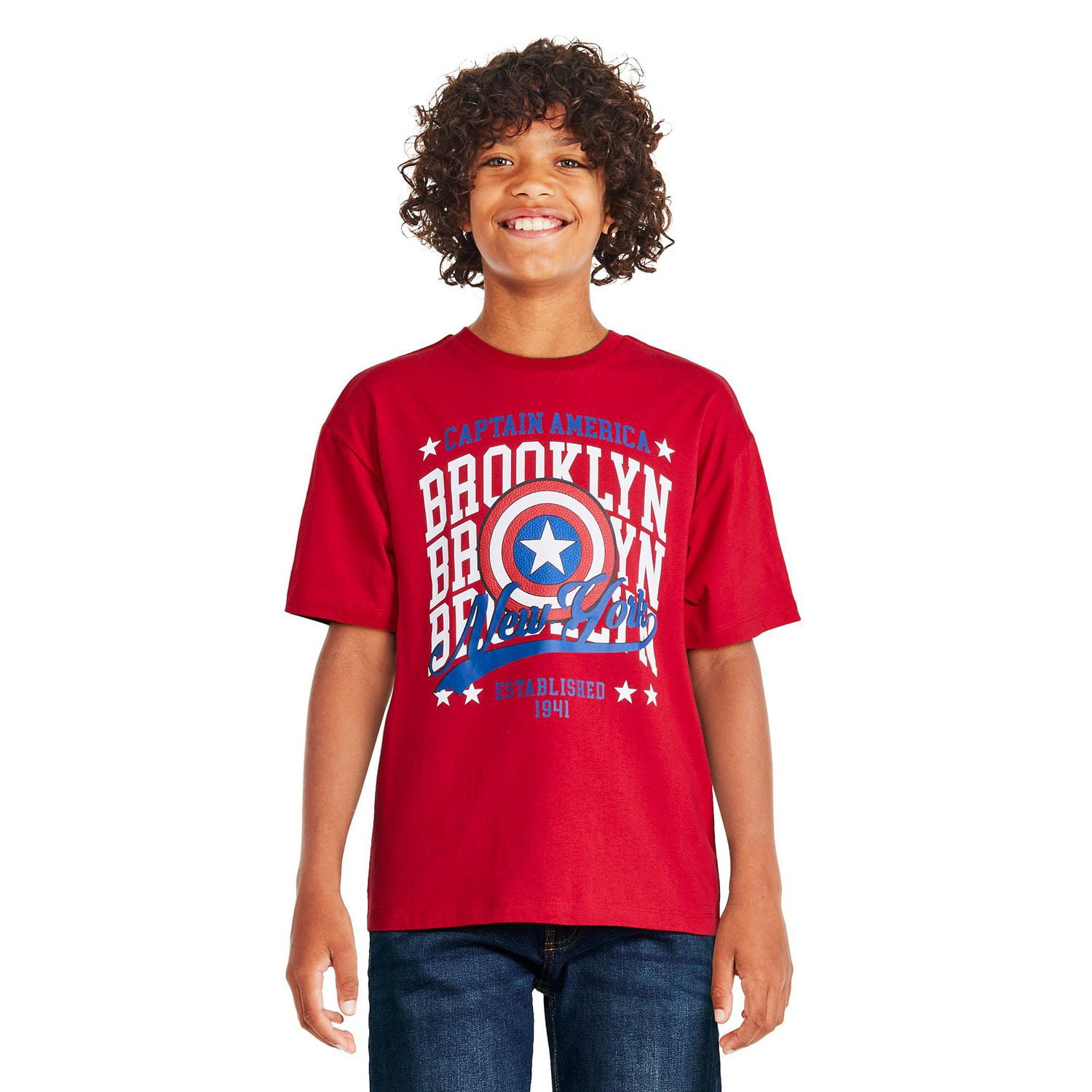 T-shirt Captain America Marvel pour garçons