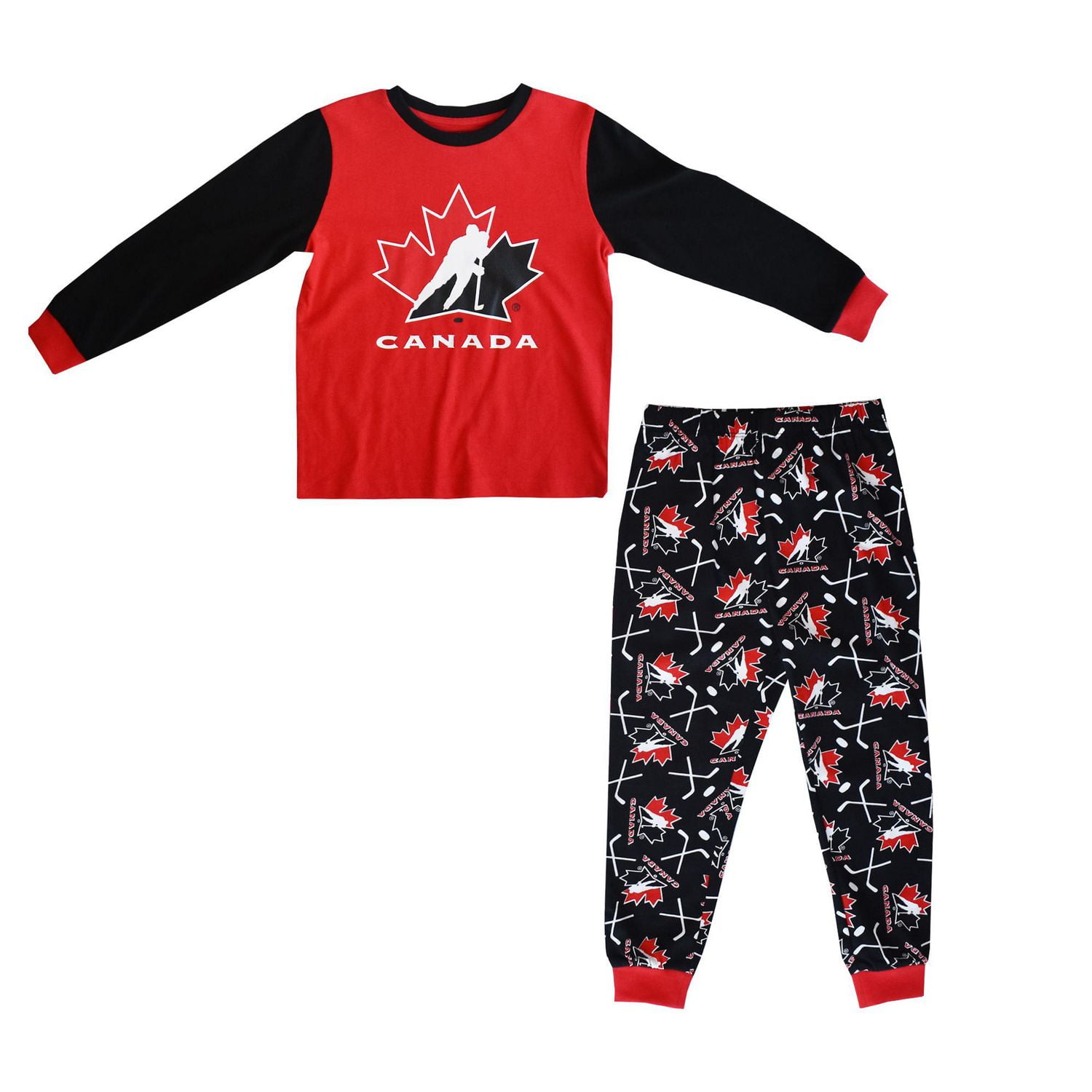 Boys Toddler Hockey Canada Hockey Sticks 2 Piece Set