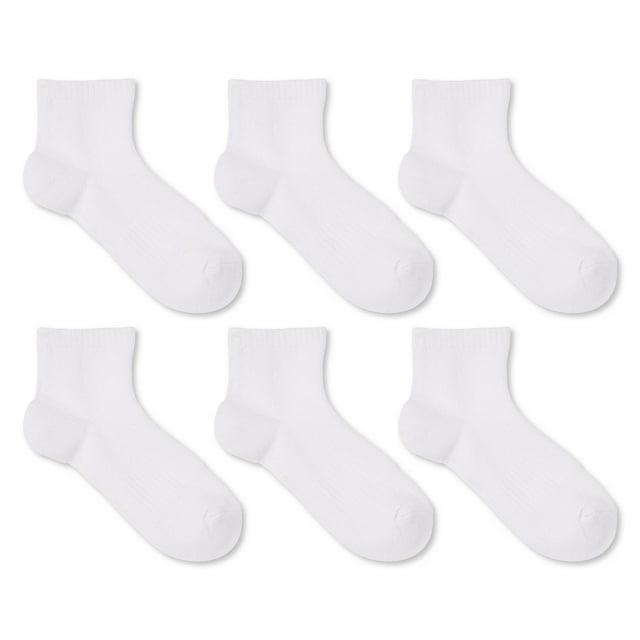 Athletic Works Women's Ankle Socks 6-Pack