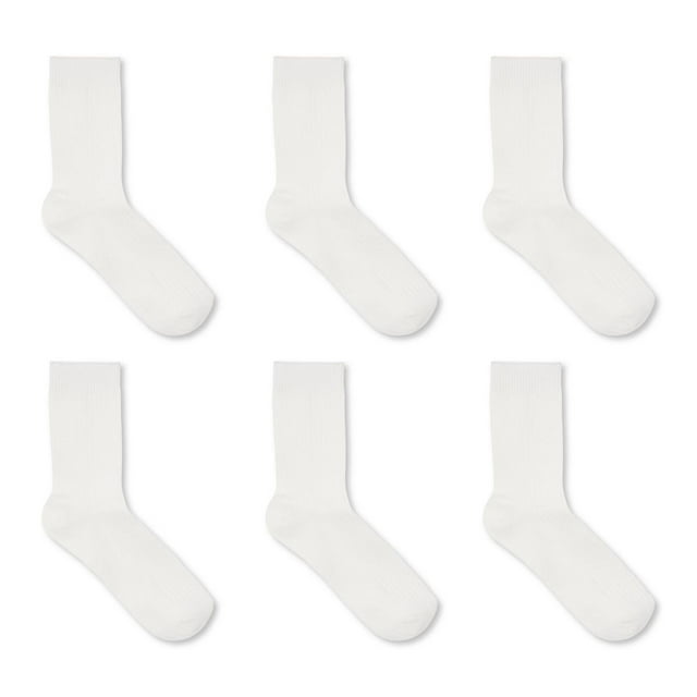 George Women's Mid-Crew Socks 6-Pack