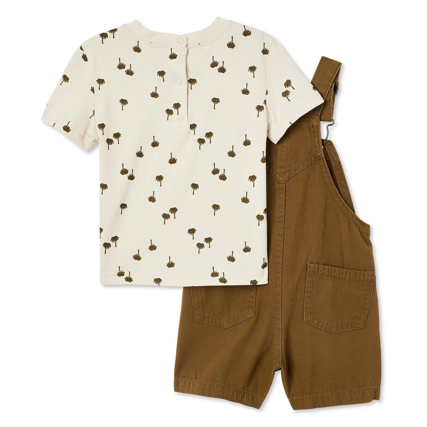 George Baby Boys' Denim Shortall 2-Piece Set
