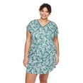 thumbnail image 1 of George Women's Plus V-Neckline Nightshirt, 1 of 6