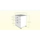 Cabinet filière mobile 3 tiroirs Essentiels de Nexera #5092 – image 2 sur 2