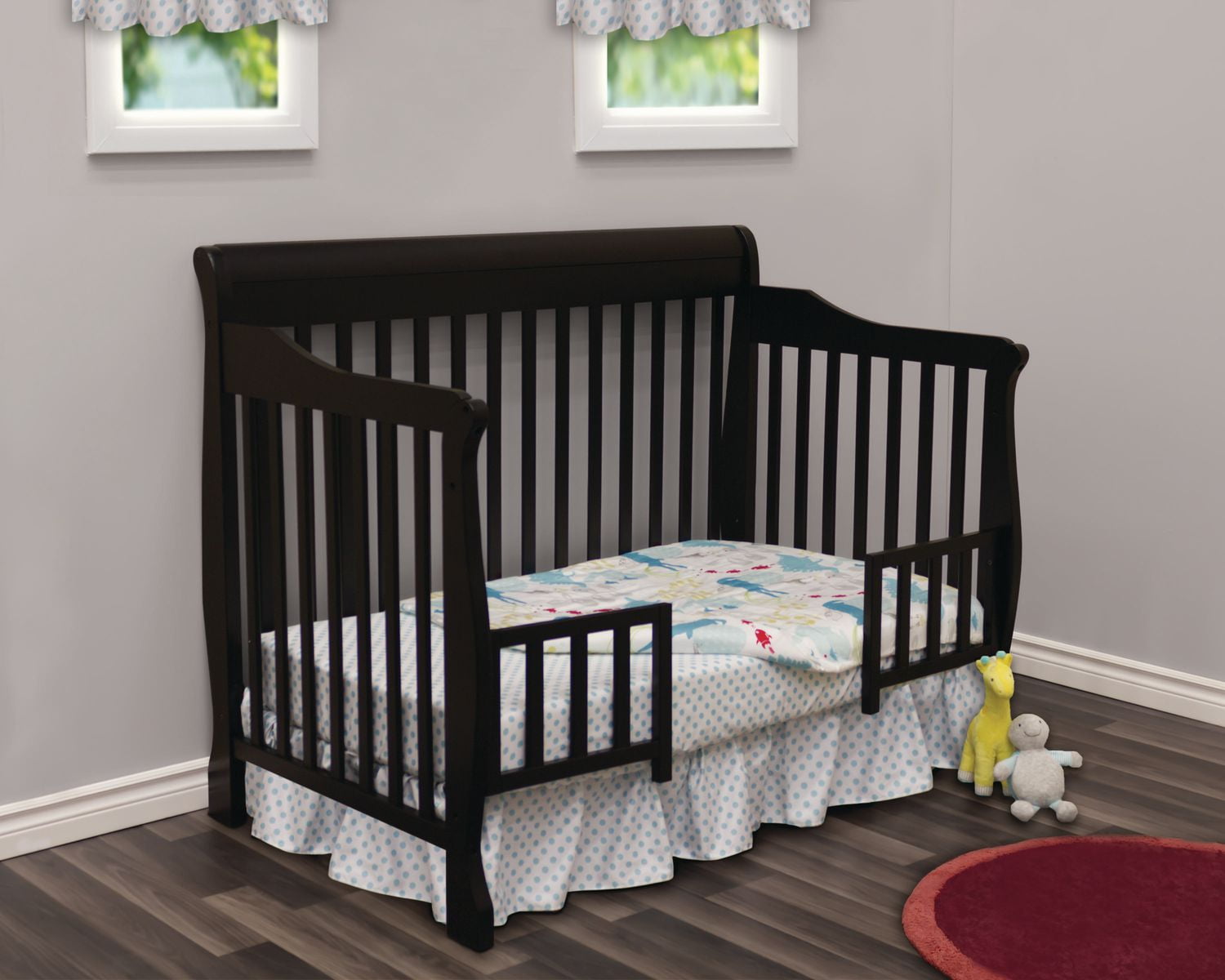 Convertible discount sleigh crib