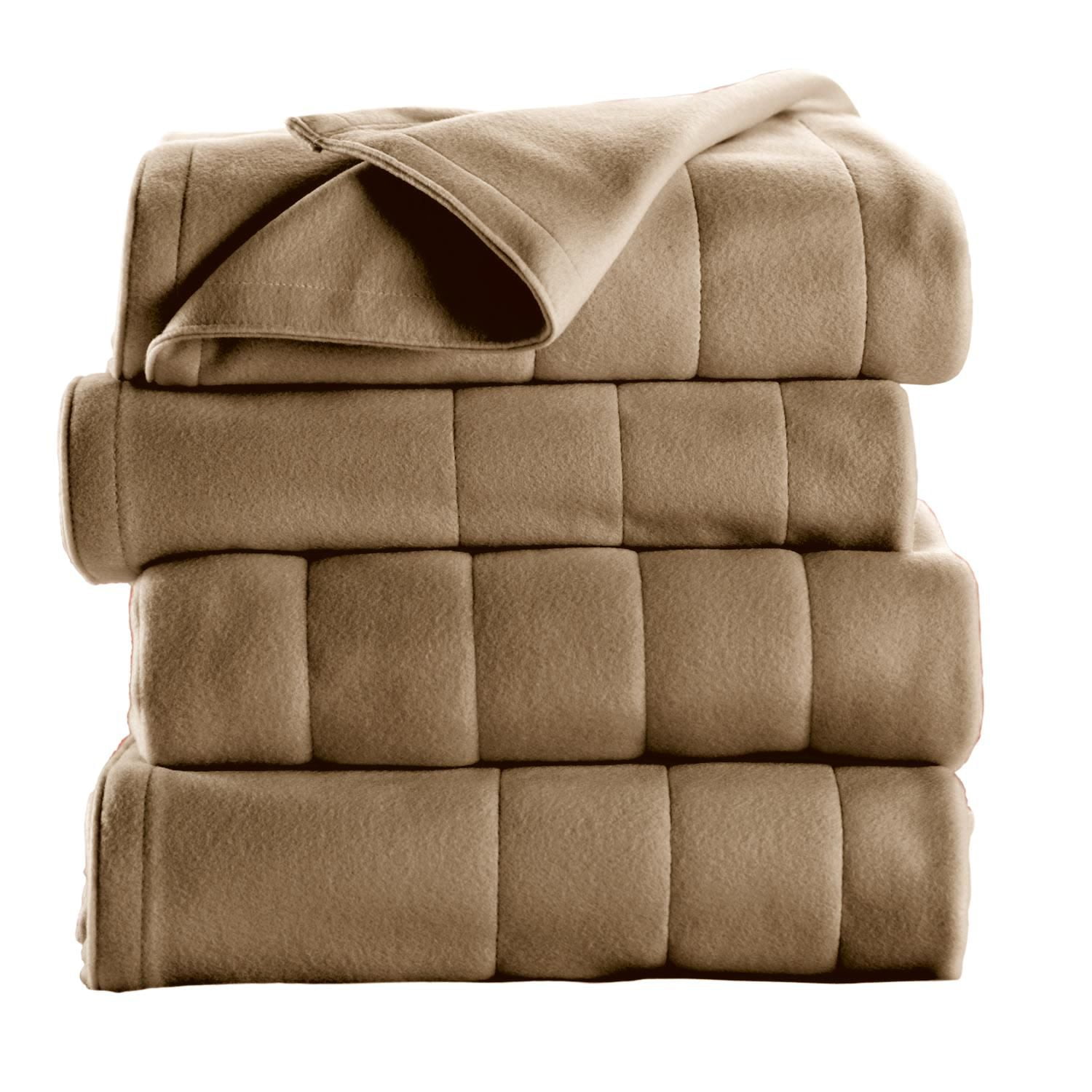 Sunbeam Quilted Fleece Heated Blanket Walmart Canada