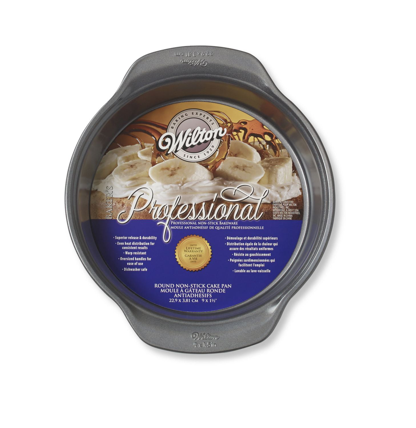 WILTON Baker's Professional 9" NonStick Bakeware Round Pan Walmart