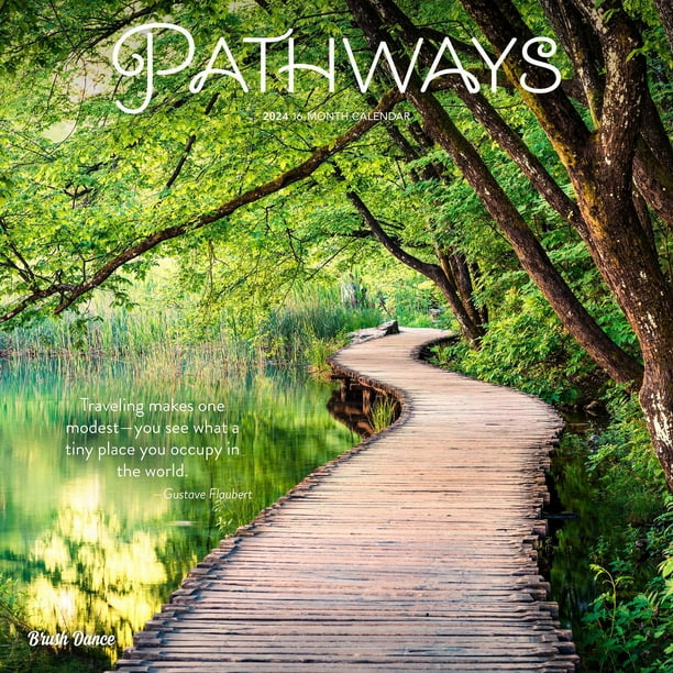 Brush Dance Pathways 2024 12x24 Inch Square Wall Calendar ...