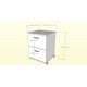 Cabinet filière mobile 2 tiroirs Essentiels de Nexera #5093 – image 2 sur 2