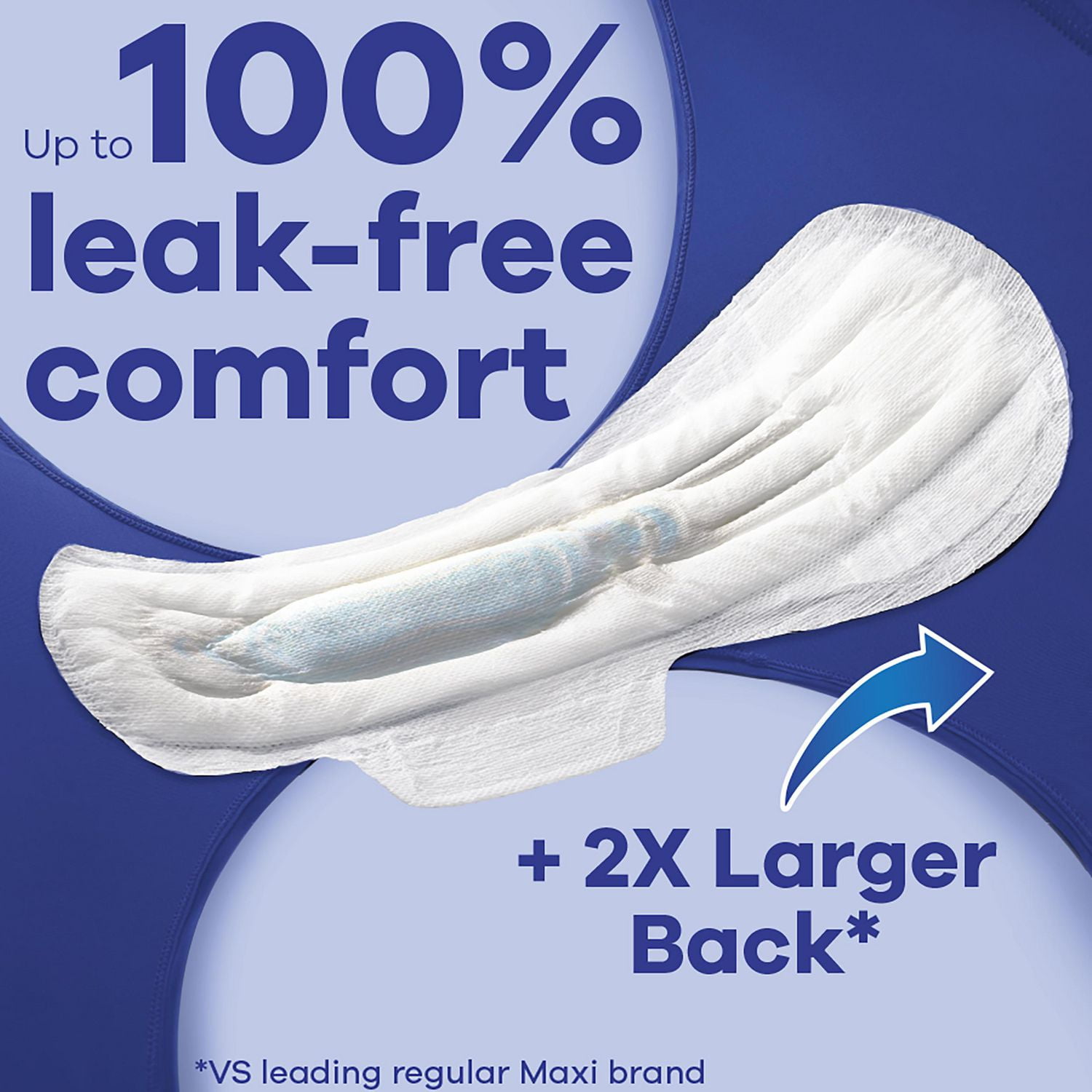 Always Maxi Pads Size 4 Overnight Absorbency Unscented with Wings