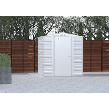 Arrow Select Steel Storage Shed, 6x5, Gris pâle