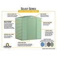 thumbnail image 4 of Arrow Select Steel Storage Shed, 6x5, Gris pâle, 4 of 8