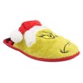thumbnail image 1 of Mens Grinch plush slippers., 1 of 7