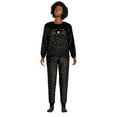 thumbnail image 1 of George Women's Plush Pajamas 2-Piece Set, 1 of 6