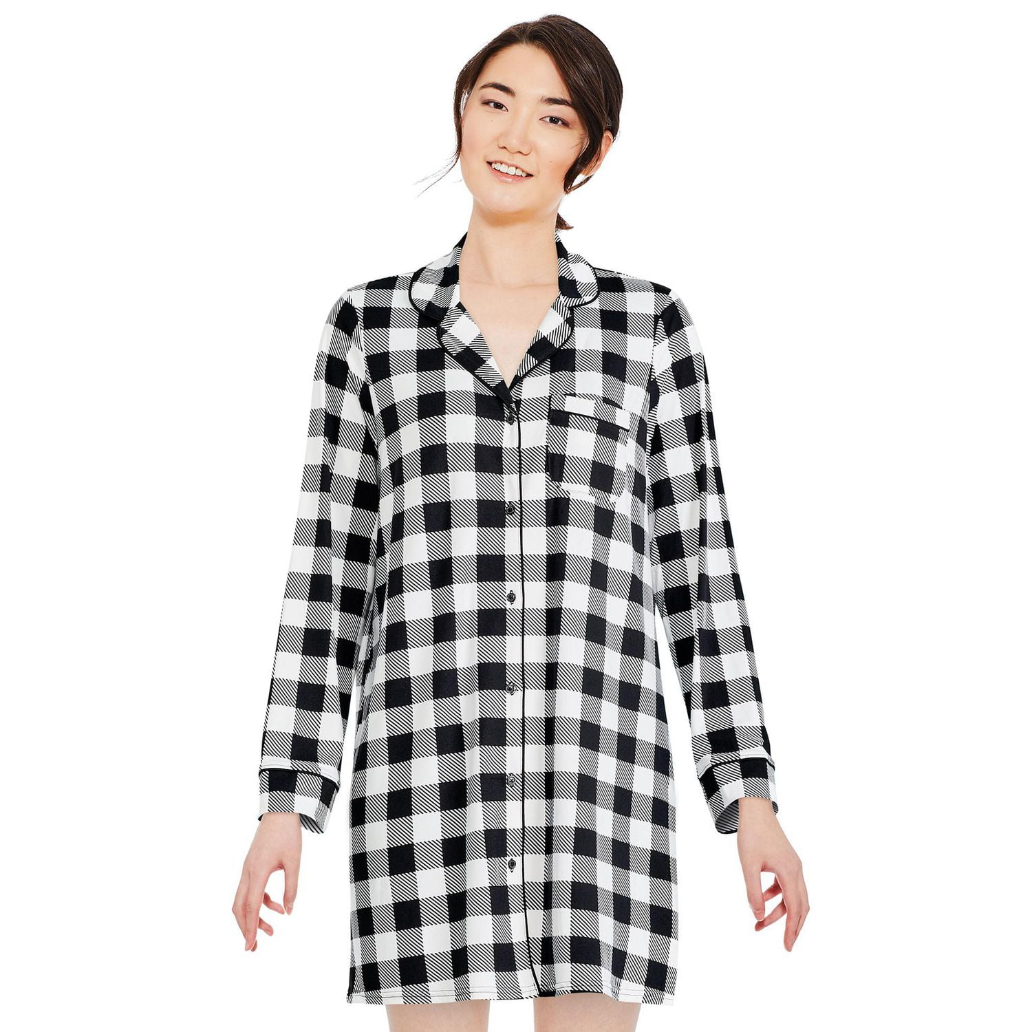 George Women's Notched Collar Nightshirt