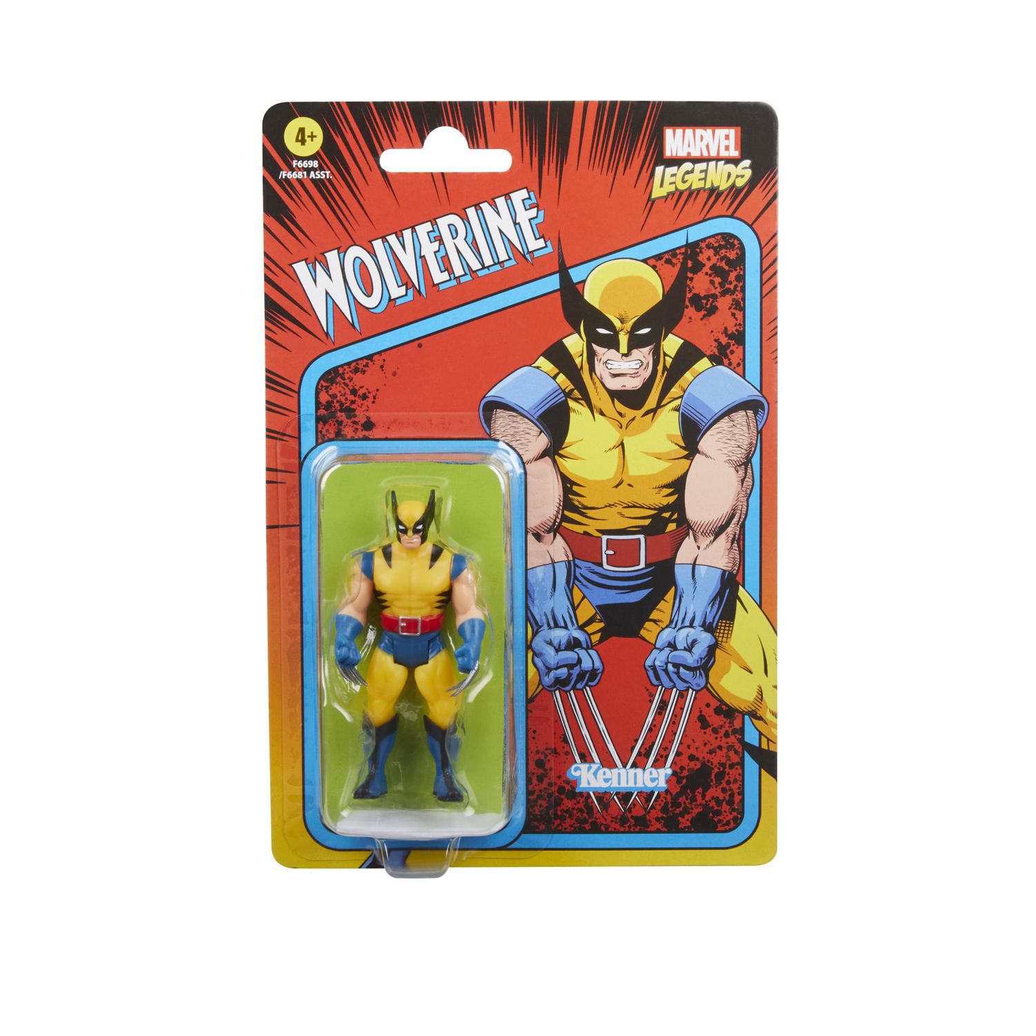 Marvel Legends Series Retro 375 Collection Wolverine 3.75-Inch