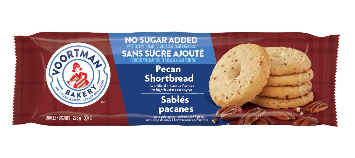 Voortman No Sugar Added Pecan Shortbread Cookies Walmart Canada