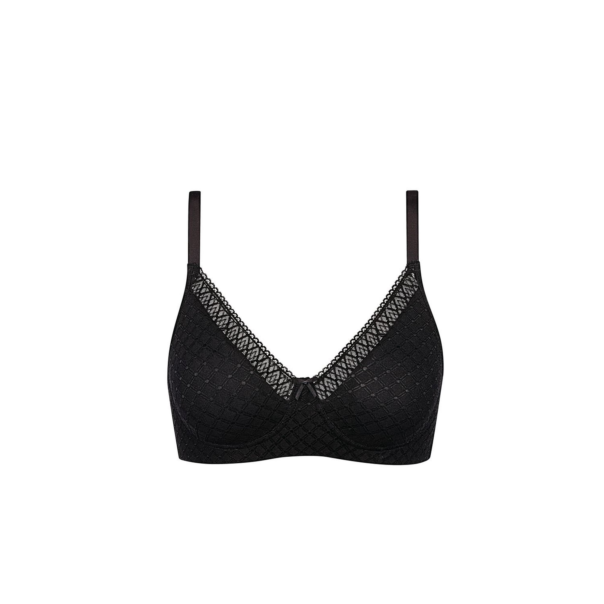 Fvwitlyh Wonderbra Women'S Comfortable And New Top Carrying Latex Cup  Jacquard Without Steel Ring Adjustment Type Middle And Old Age Collection  Bra