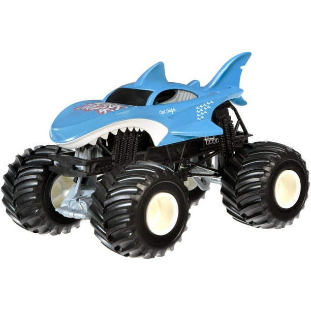 Hot Wheels Monster Jam – Véhicule Shark Wreak, échelle 1:24