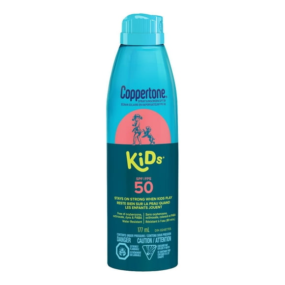 Coppertone Kids Continuous Spray Sunscreen SPF 50 for Children, 177ml
